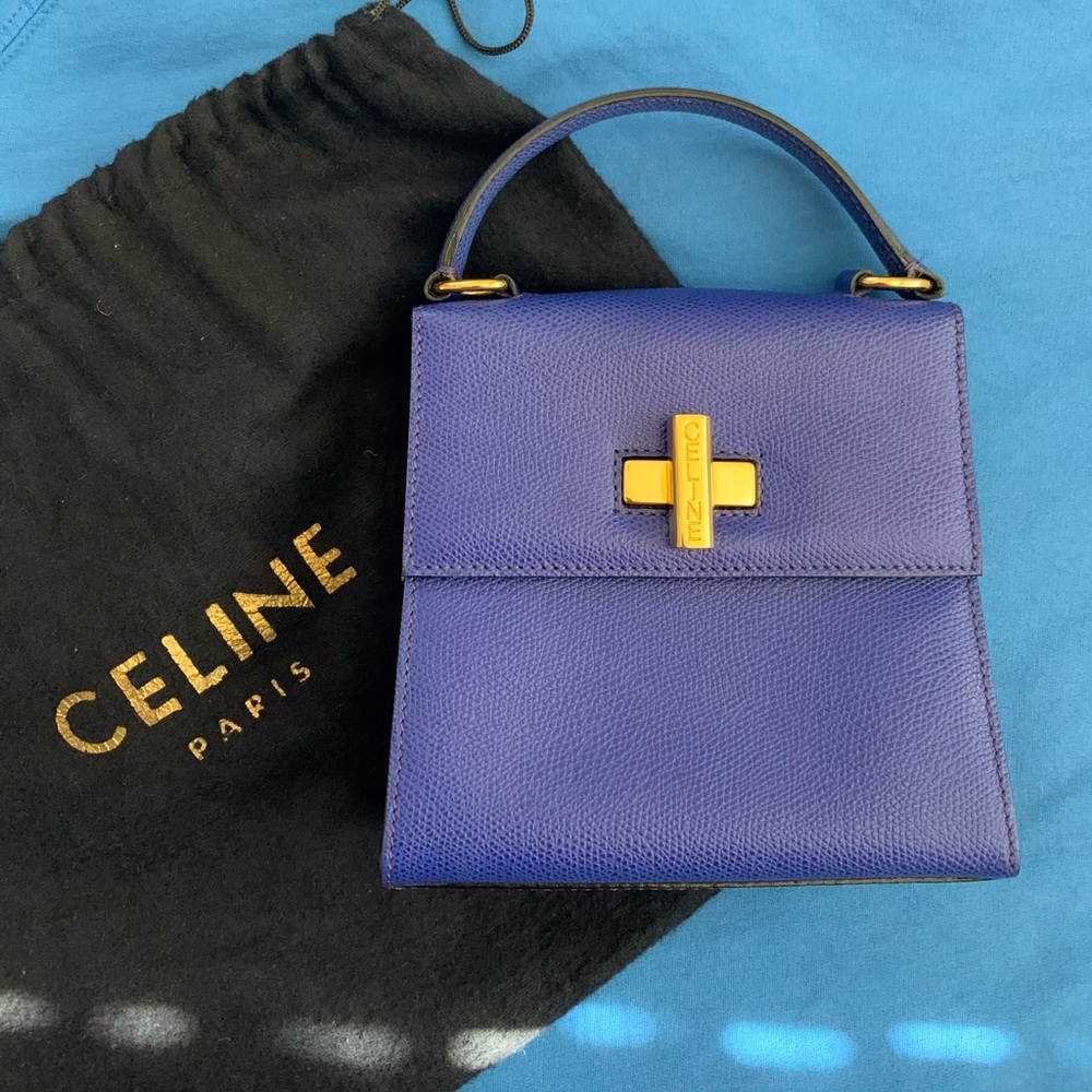 Vintage Celine top handle and crossbody bag. Rare.